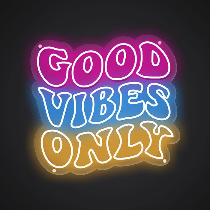 Good Vibes Only Neon Sign