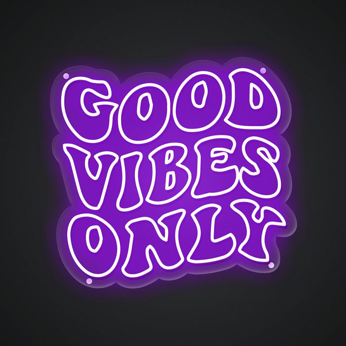 Good Vibes Only Neon Sign