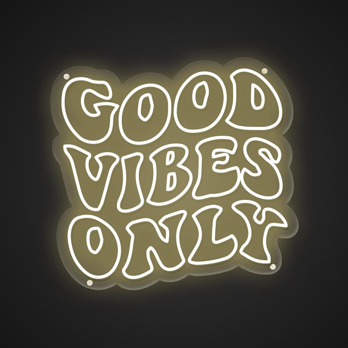 Good Vibes Only Neon Sign