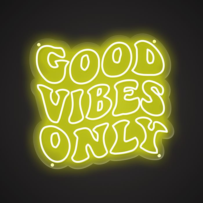 Good Vibes Only Neon Sign