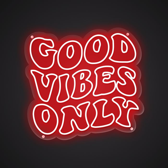 Good Vibes Only Neon Sign