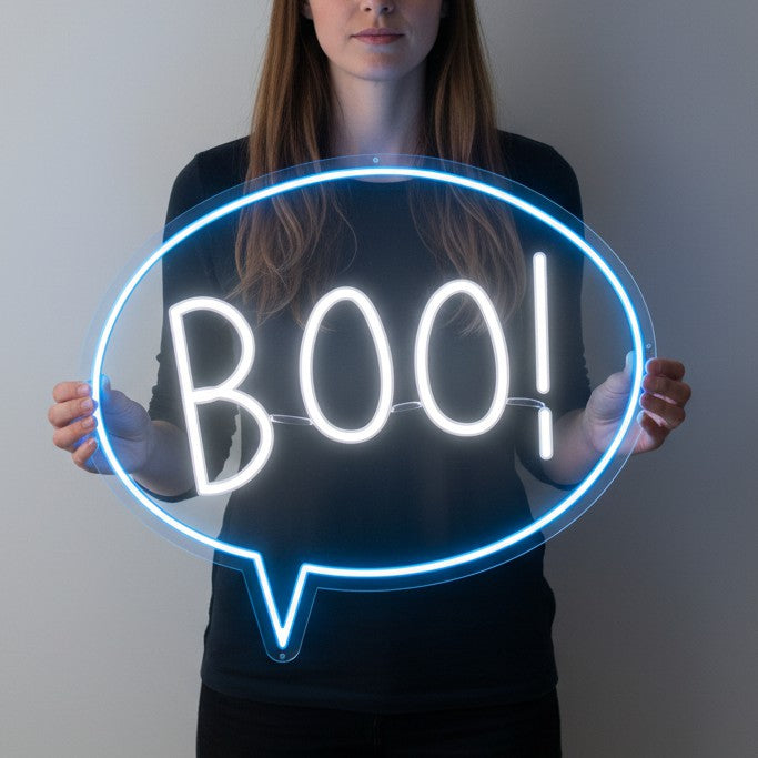 Halloween Boo Neon Sign