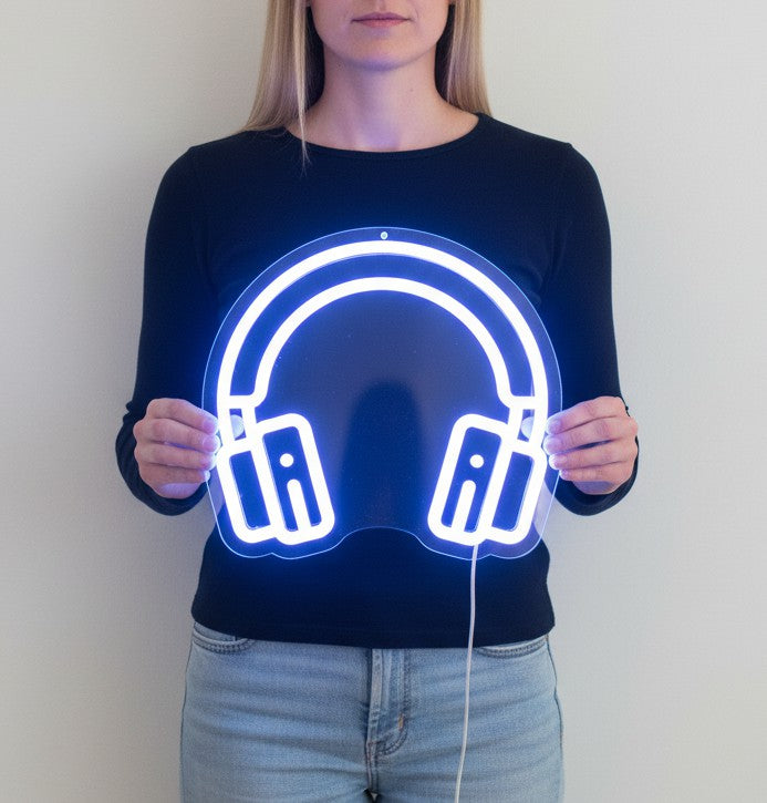Headphones Neon sign
