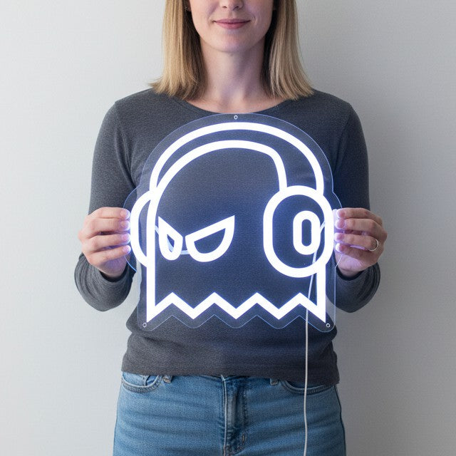 Listen to music Neon sign