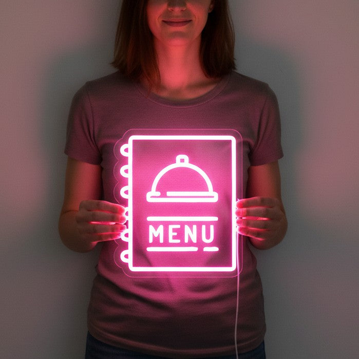 Menu Enseigne au néon