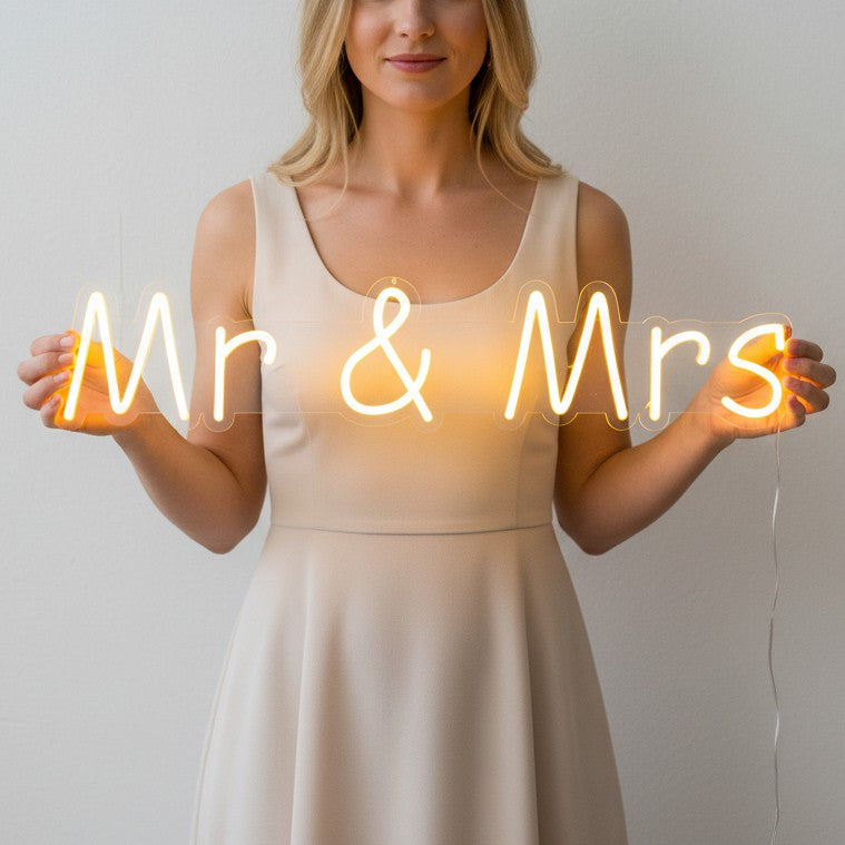 Mr & Mrs Neon sign