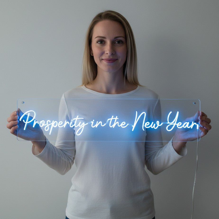 Prosperity in the New Year Neon Sign
