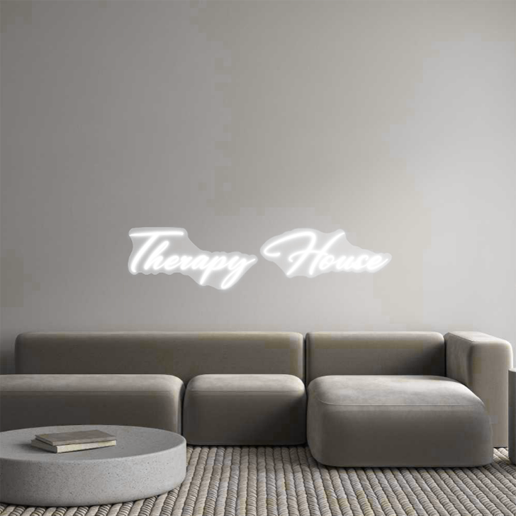 Custom Neon Sign: Therapy House