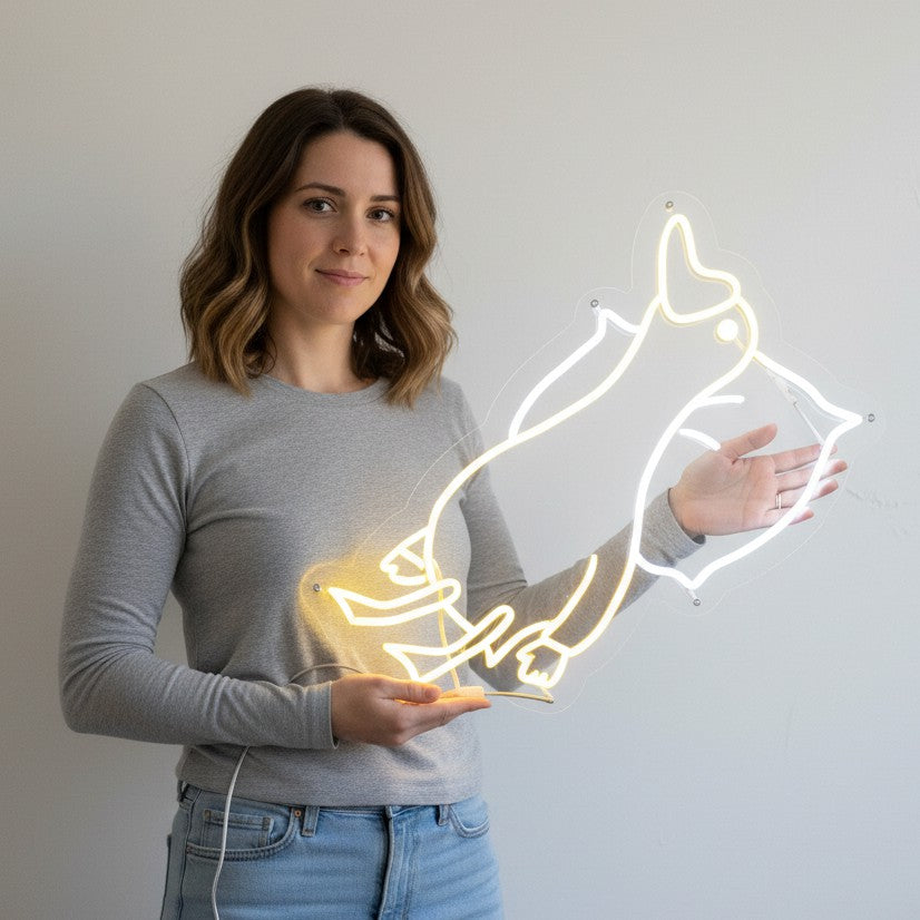 Sleeping duck Neon sign