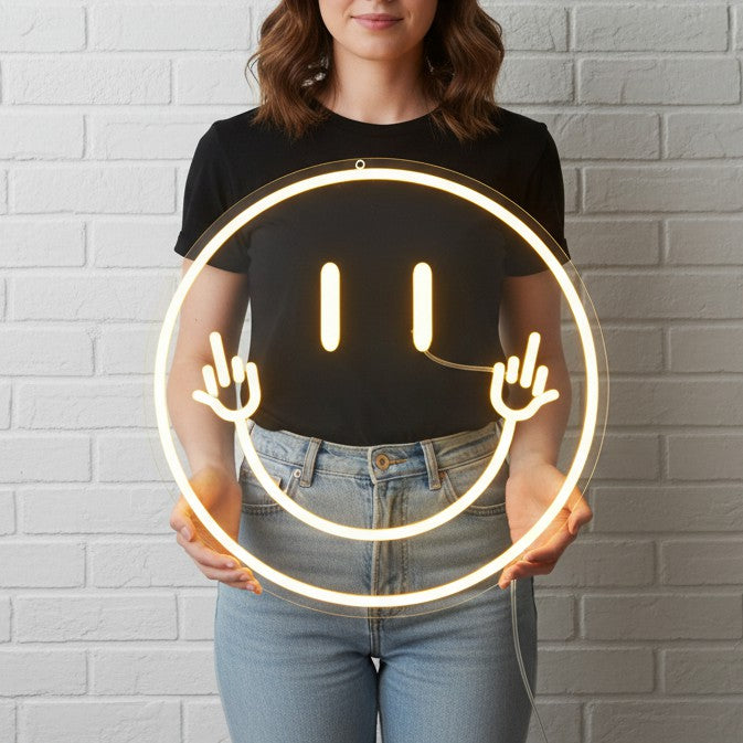 Smiling face Neon sign