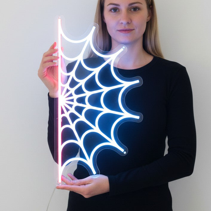 Spider web Neon sign