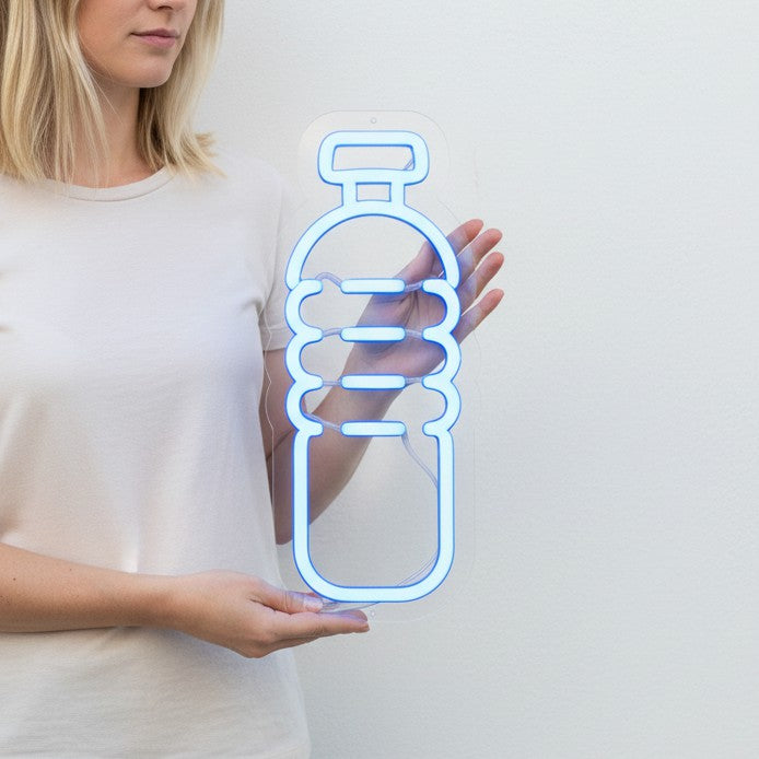 Water Bottle Neon sign