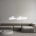 Custom Neon Sign: Leen Lipstick