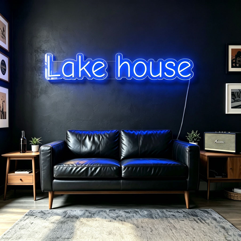 Custom Neon Sign: Lake house