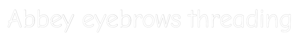Custom Neon: Abbey eyebrow...