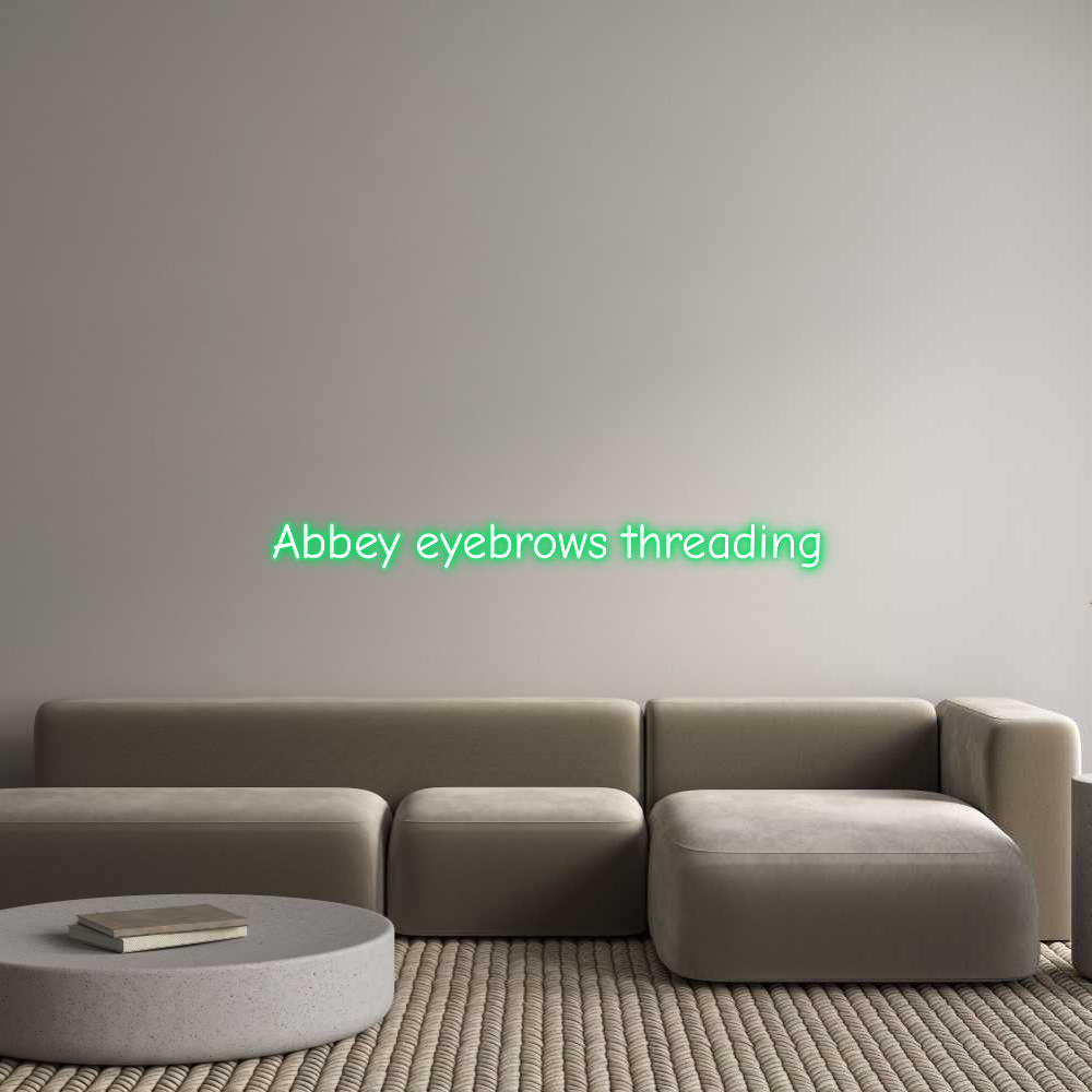 Custom Neon: Abbey eyebrow...